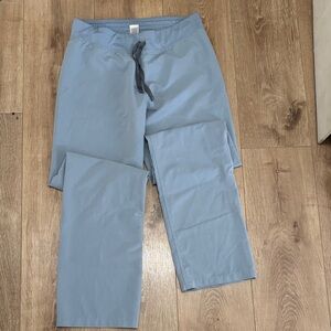 Figs Light Blue Drawstring Pants